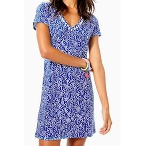 Lilly Pulitzer Etta Dress Corsica Blue Easy Peasy